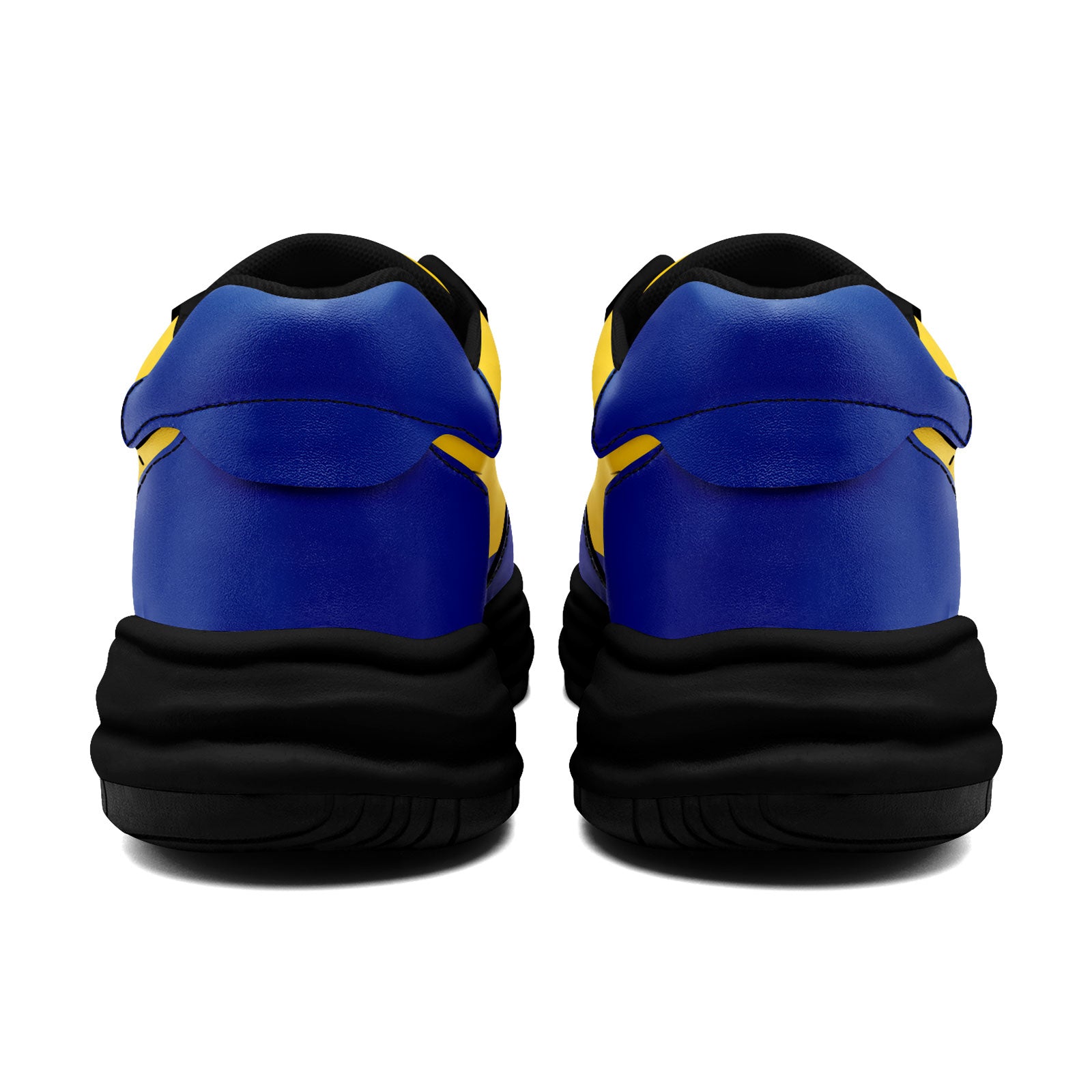 Custom Blue Yellow Los Angeles Shoes Personalized Sneaker FN032-D020389-15