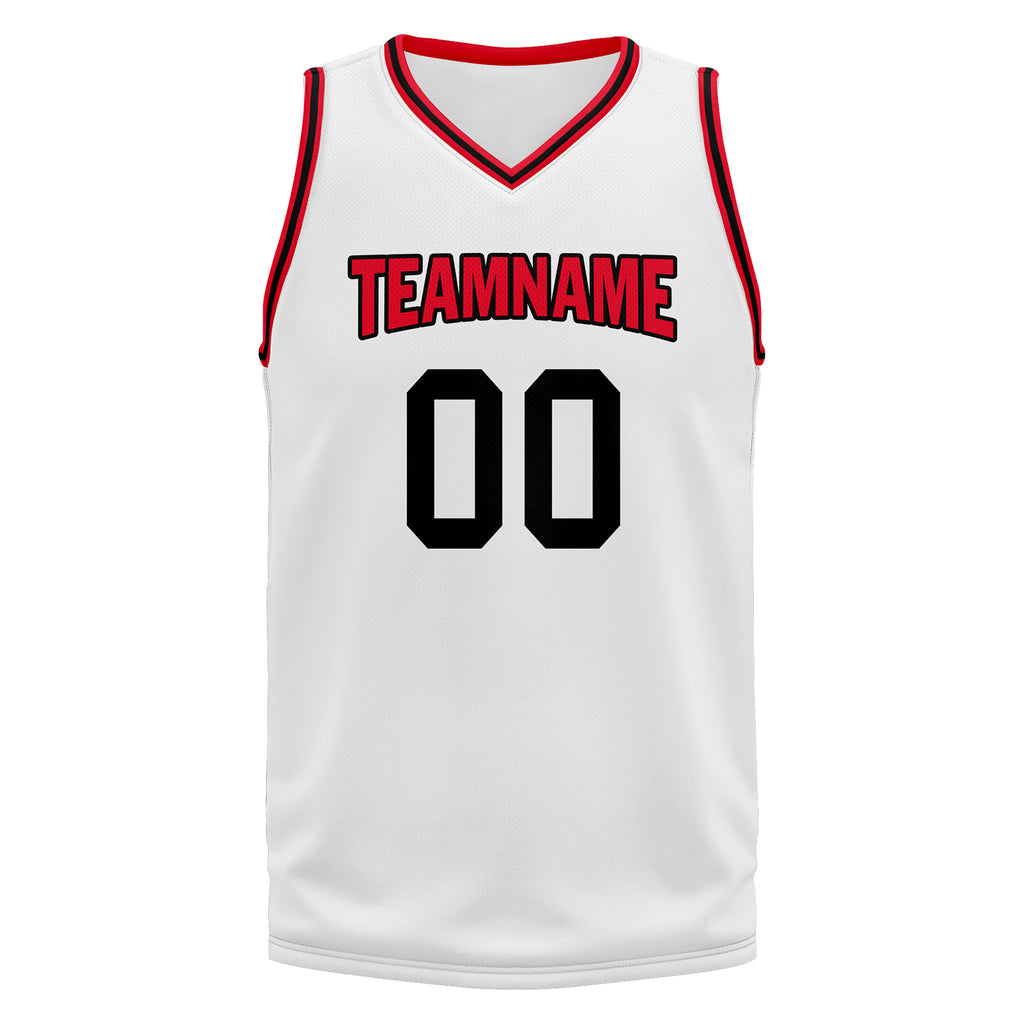 Custom Red White Black City Edition Personalized Sports Uniform Authentic Basketball Jersey BBJ01-D06101-11