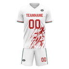 Custom White Red Soccer Sets Jersey Personalized SCJ101-D28035