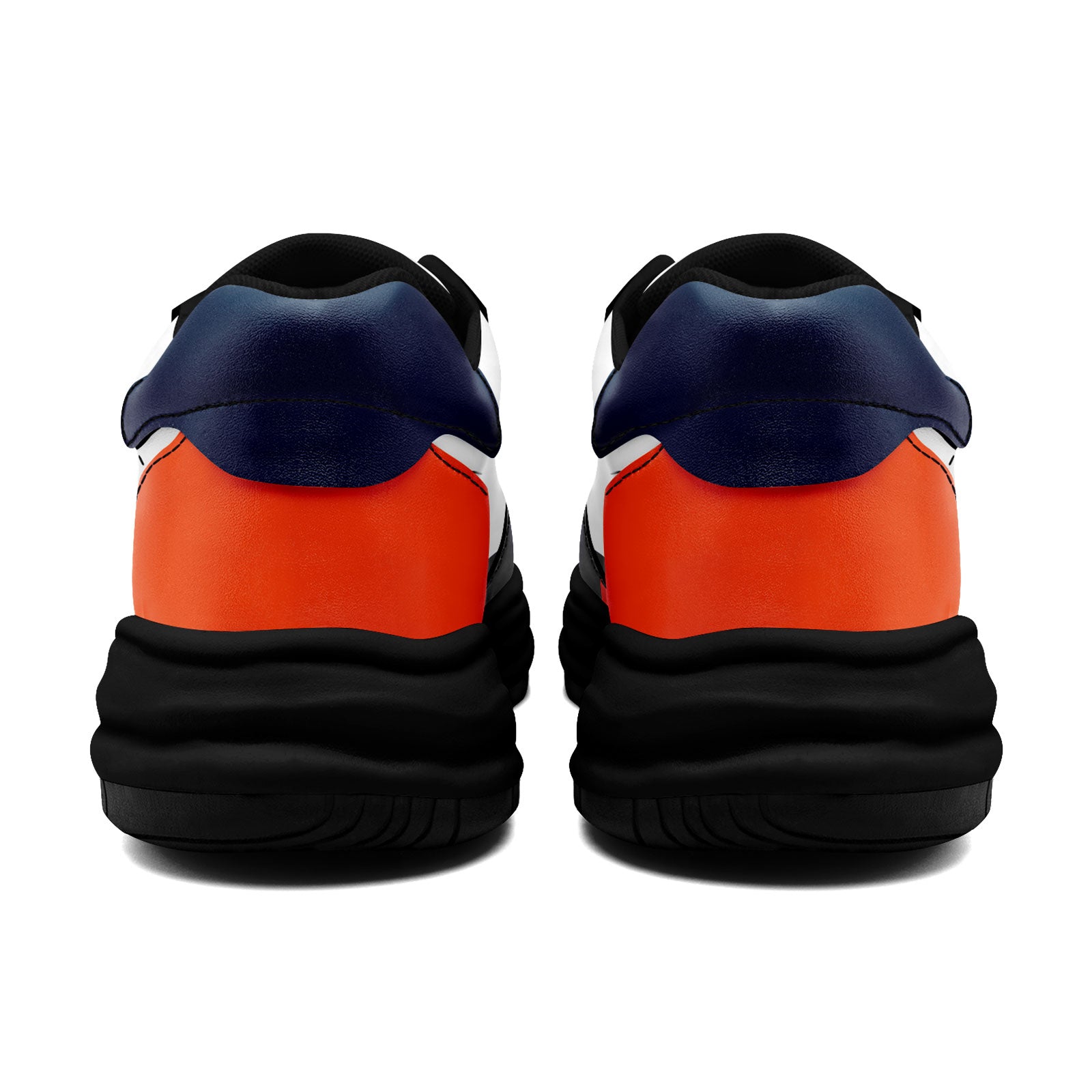 Custom Blue Orange Denver Shoes Personalized Sneaker FN032-D020389-10