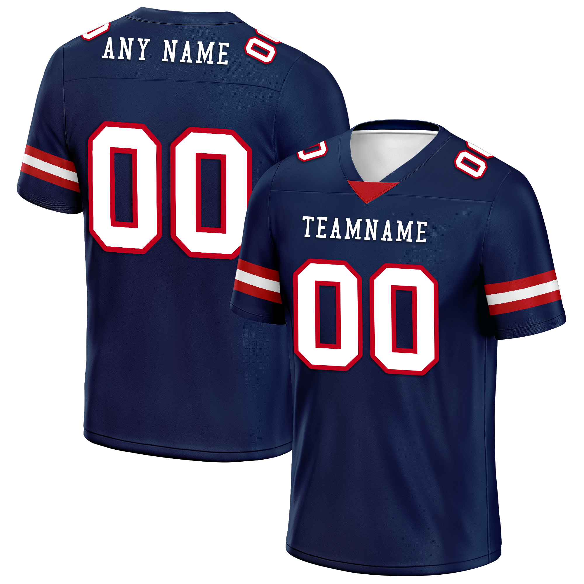 Custom Blue Classic Style Personalized Authentic Football Jersey FBJ02-bd0a70b0