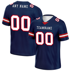 Custom Blue Classic Style Personalized Authentic Football Jersey FBJ02-bd0a70b0