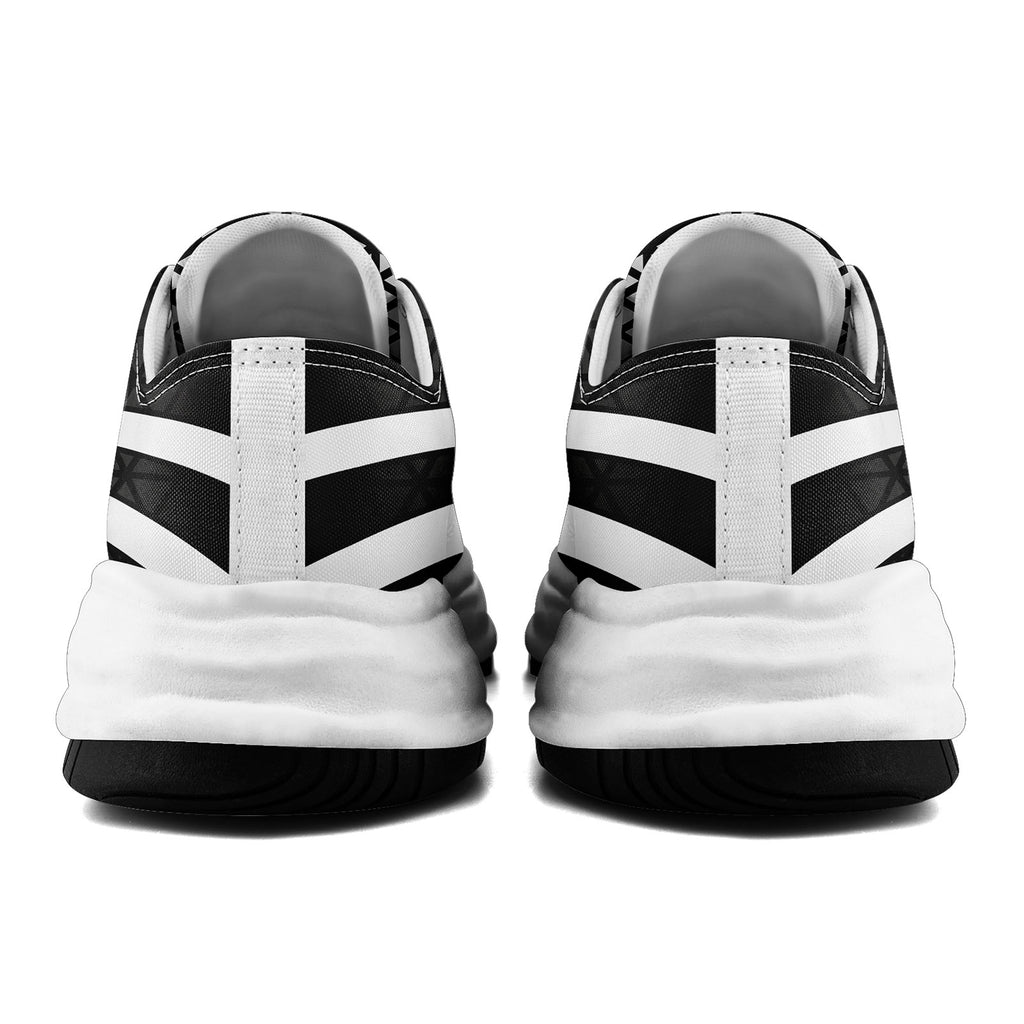 Custom Black White Nevada Football Jersey and Sports Shoes Combo Offer Personalized Combo ZH-D023031-20