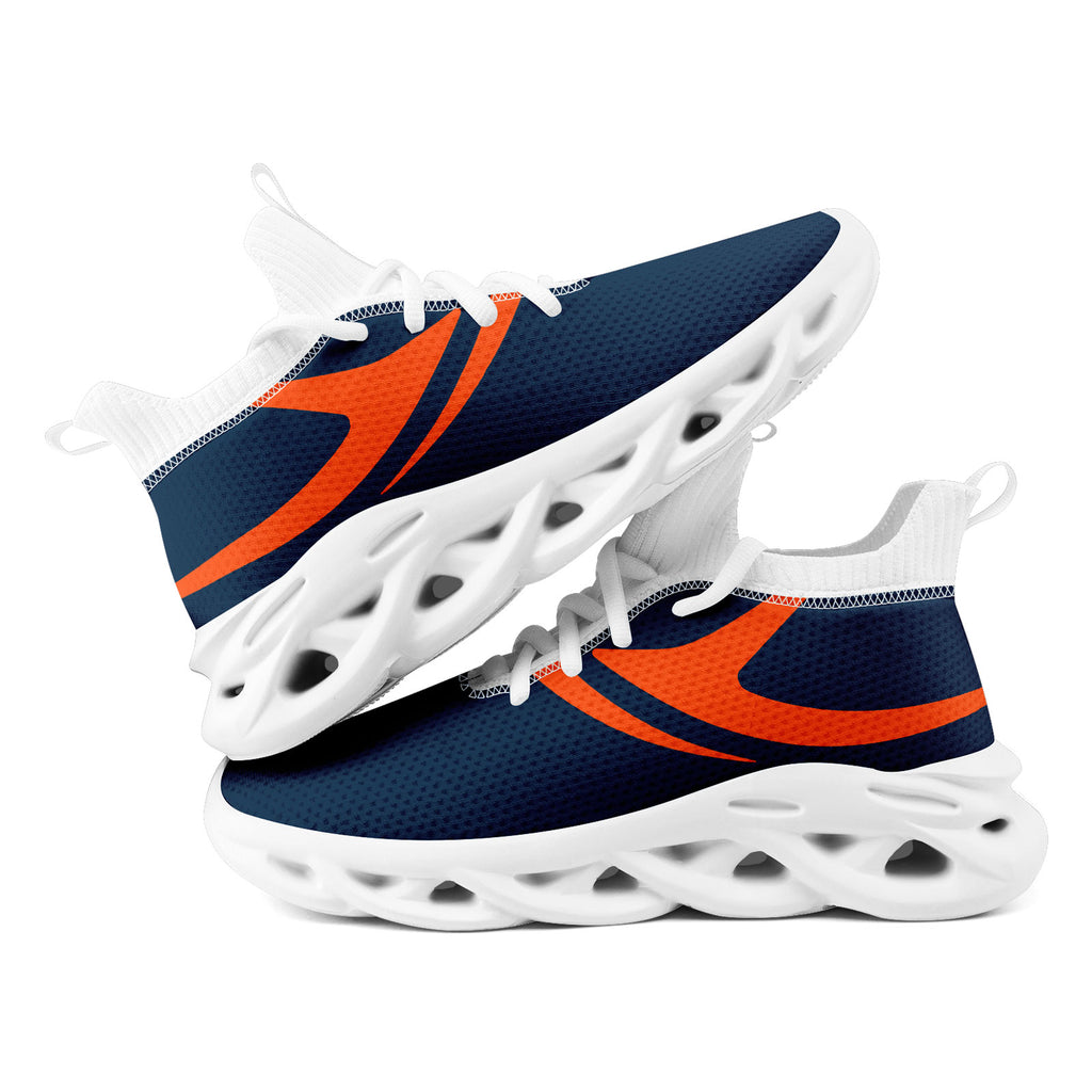 Custom Blue Denver Football Jersey and Sports Shoes Combo Offer Personalized Combo ZH-D025008-12