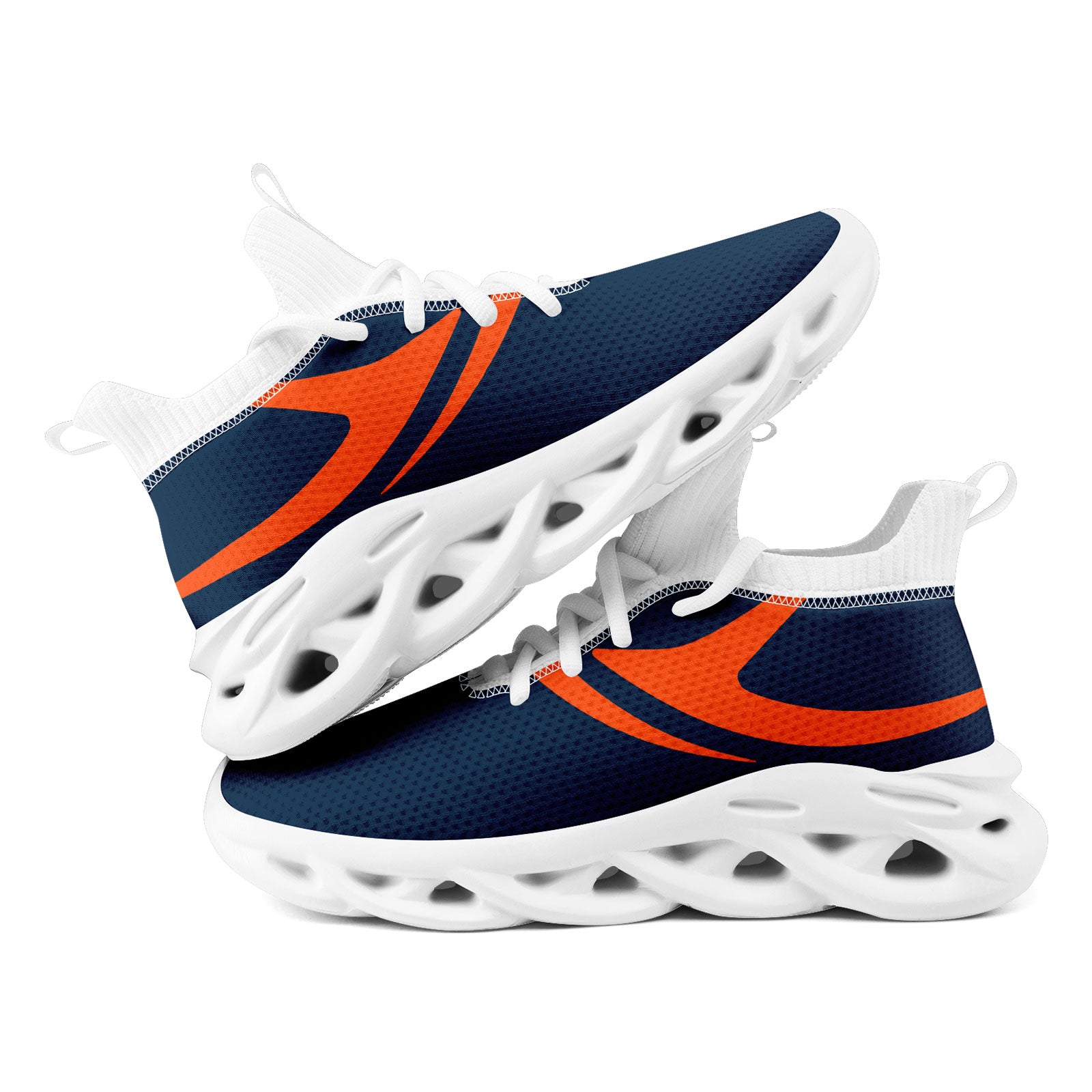 Custom Blue Denver Football Jersey and Sports Shoes Combo Offer Personalized Combo ZH-D025008-12