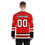Custom Red Black Personalized Hockey Jersey HCKJ01-D0a700a