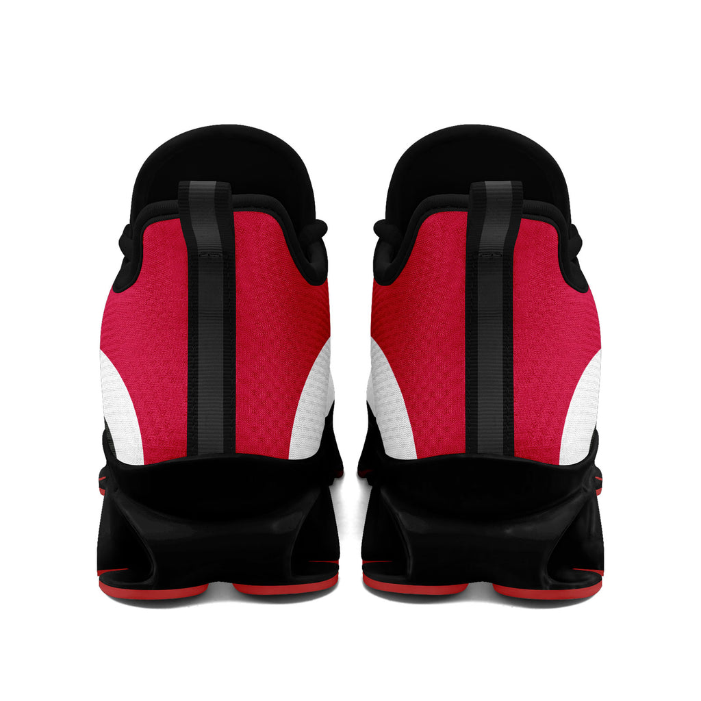 Custom Red Gray Maxsoul Shoes Personalized Sneaker FN003XD-D020391-10