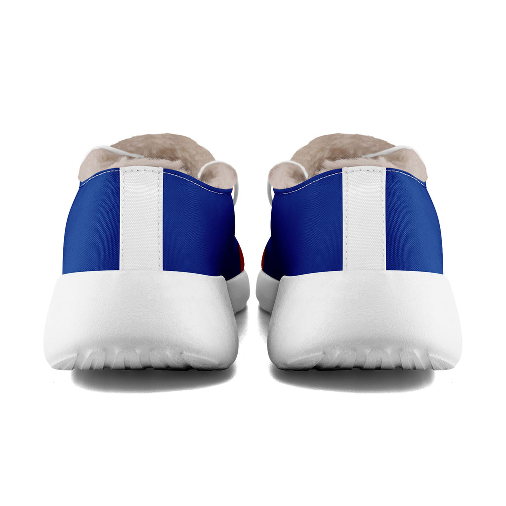Custom Blue Red Buffalo Shoes Personalized Sneaker FN042-D020279-4