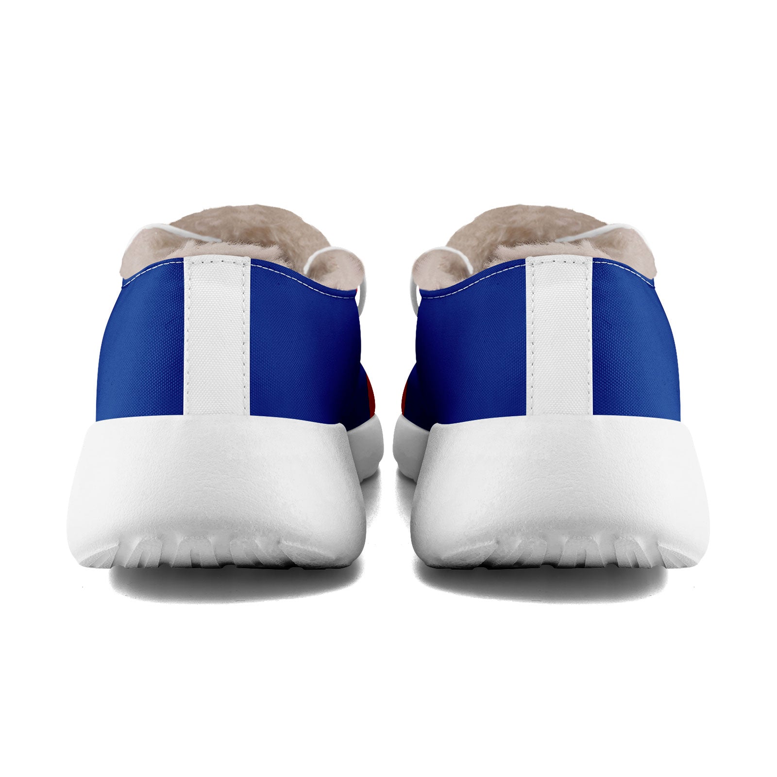Custom Blue Red Buffalo Shoes Personalized Sneaker FN042-D020279-4