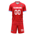 Custom Red Soccer Sets Jersey Personalized SCJ101-D28005