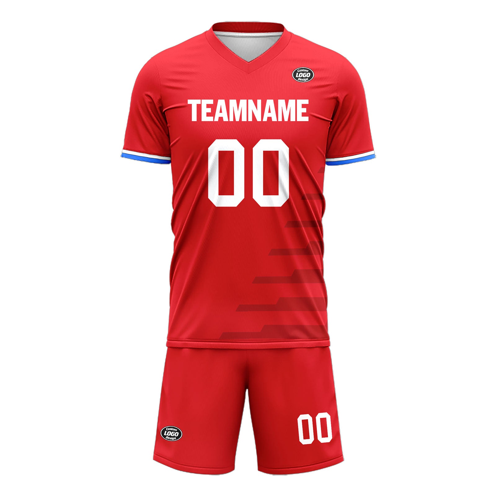 Custom Red Soccer Sets Jersey Personalized SCJ101-D28005