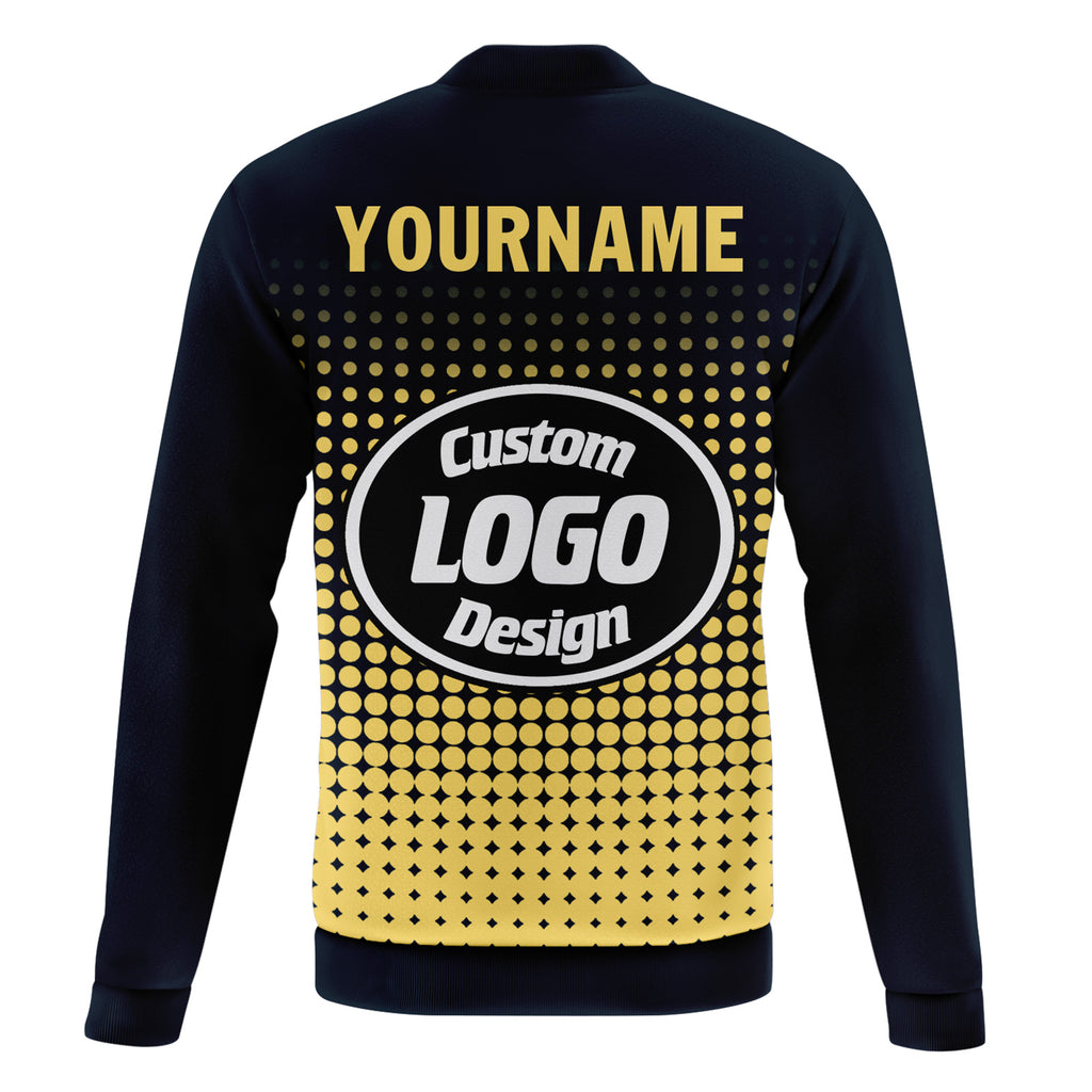Custom Jacket Bomber Full-Snap Varsity Letterman Personalized Jacket PR092-D020346-13