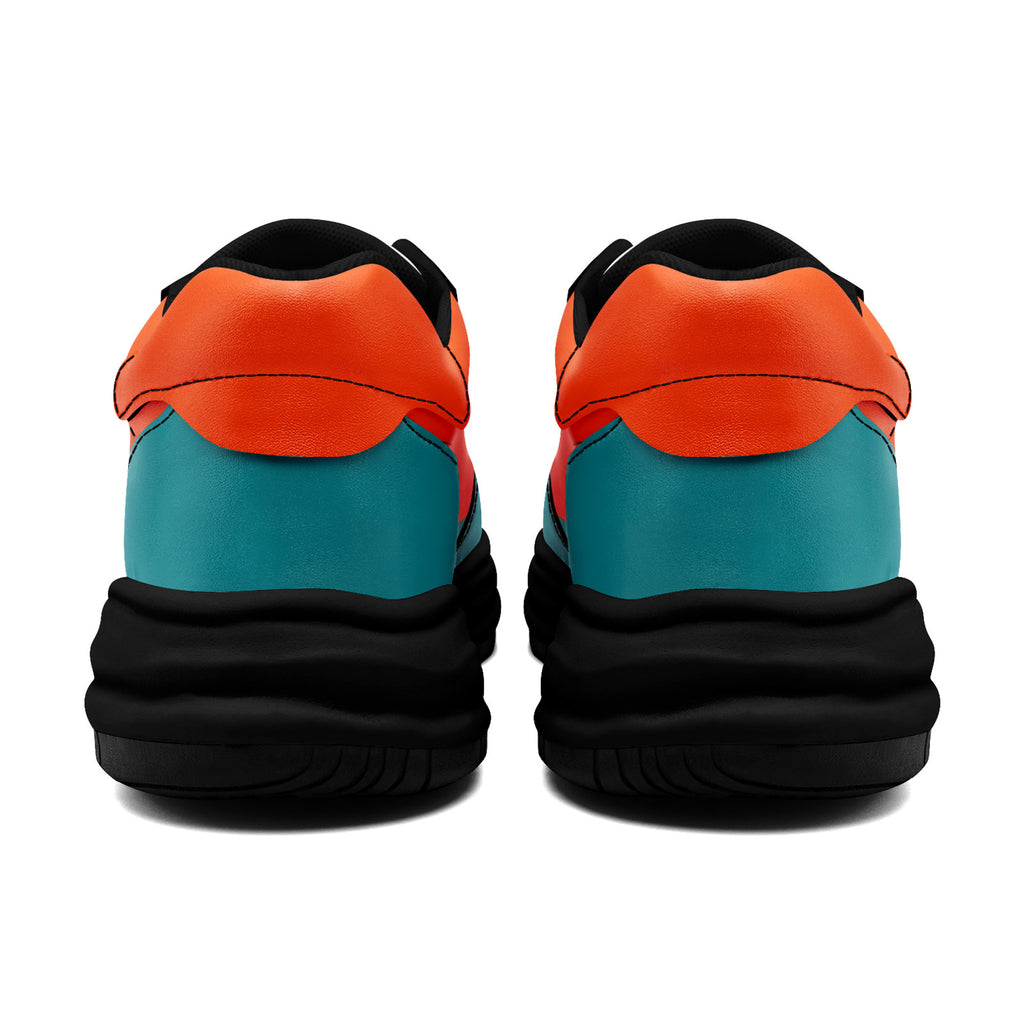 Custom Green Orange Miami Shoes Personalized Sneaker FN032-D020389-24