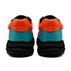 Custom Green Orange Miami Shoes Personalized Sneaker FN032-D020389-24