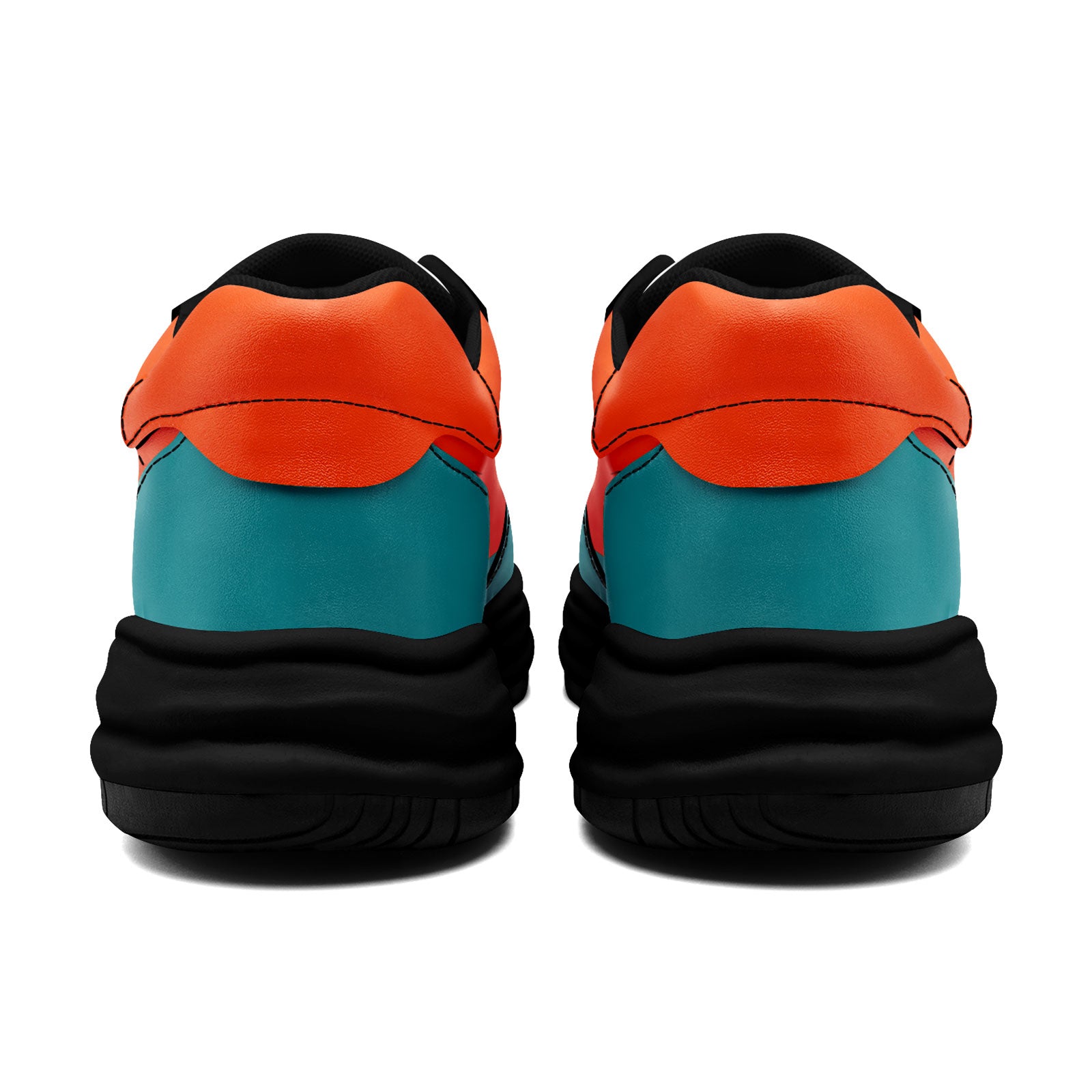 Custom Green Orange Miami Shoes Personalized Sneaker FN032-D020389-24
