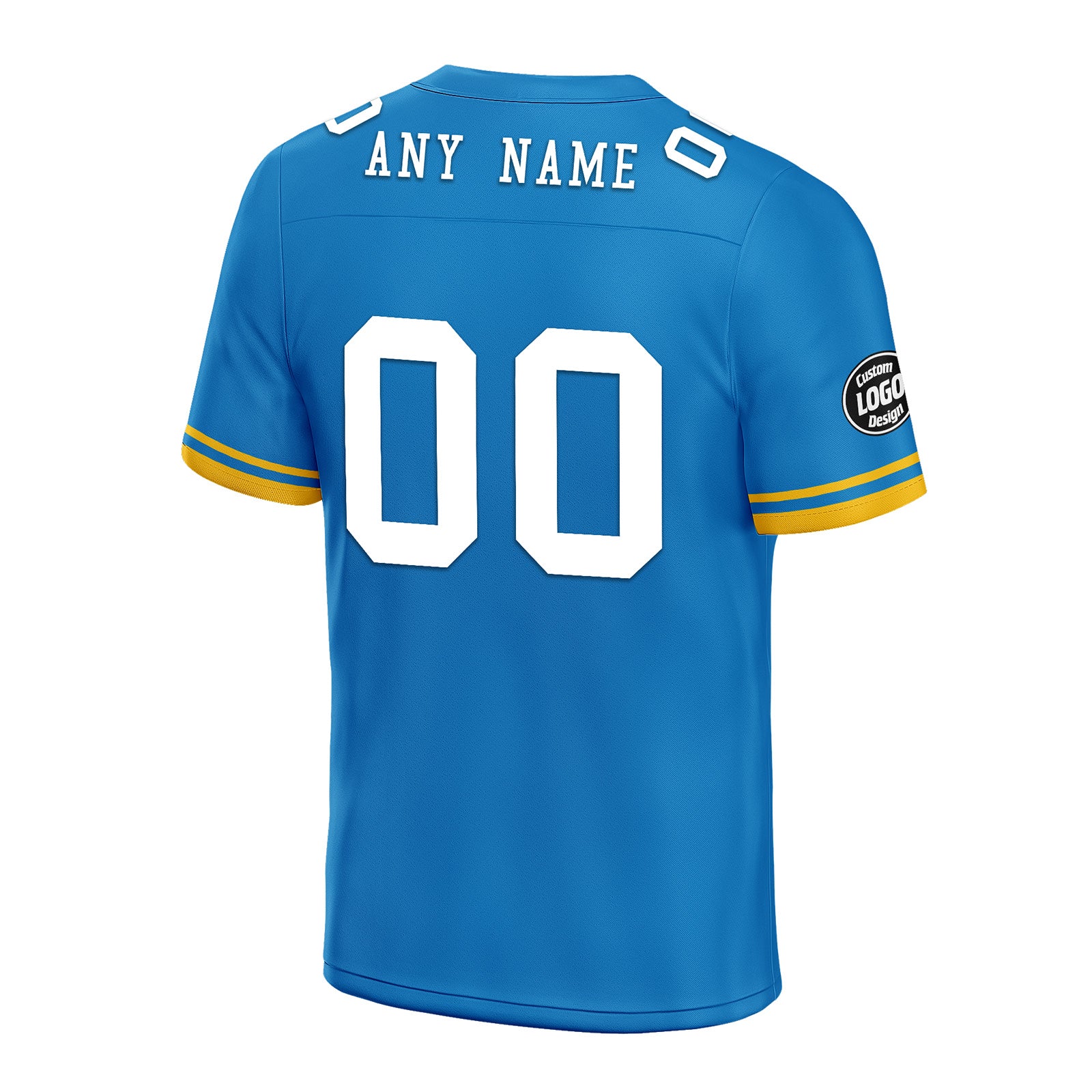 Custom Blue Yellow Los Angeles Football Jersey and Firesoul Sports Shoes Combo Offer Personalized Combo ZH-D020273-22
