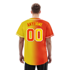 Custom Orange Yellow Gradient Fashion Personalized Authentic Baseball Jersey BSBJ01-D0a707e