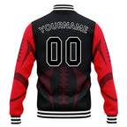 Custom Blue Houston Jacket Bomber Full-Snap Varsity Letterman Personalized Jacket FZ005-D025004-10