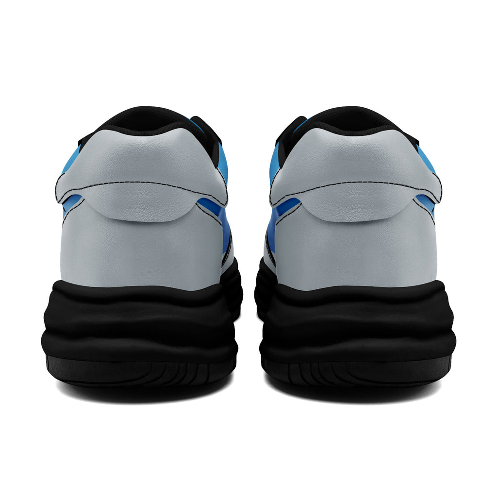 Custom Blue Gray Detroit Shoes Personalized Sneaker FN032-D020389-11