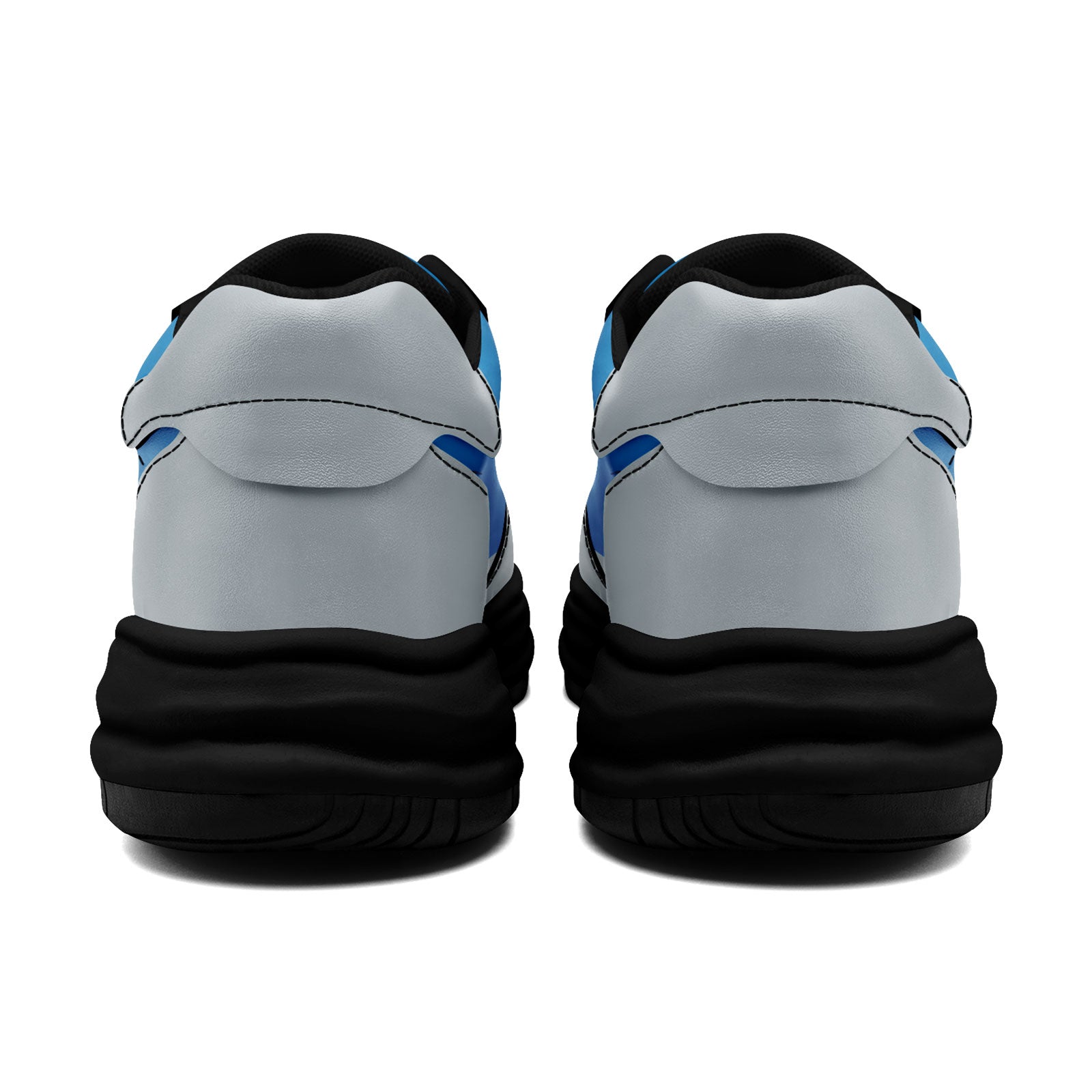 Custom Blue Gray Detroit Shoes Personalized Sneaker FN032-D020389-11