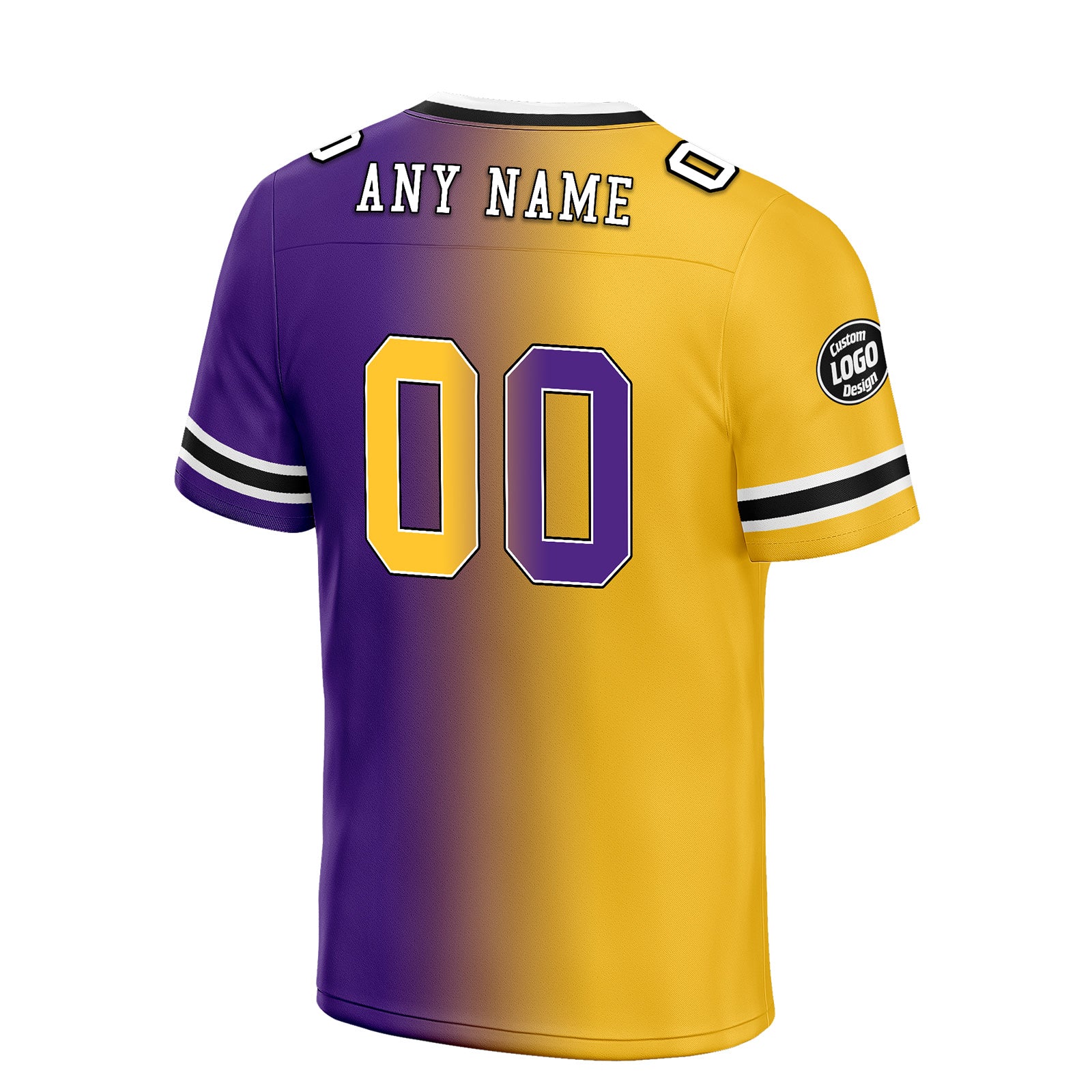 Custom Purple Yellow Minnesota Personalized Authentic Football Jersey FBJ02-D028017-9