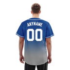 Custom Blue Grey Fade Fashion Personalized Authentic Baseball Jersey BSBJ01-D0a70bf