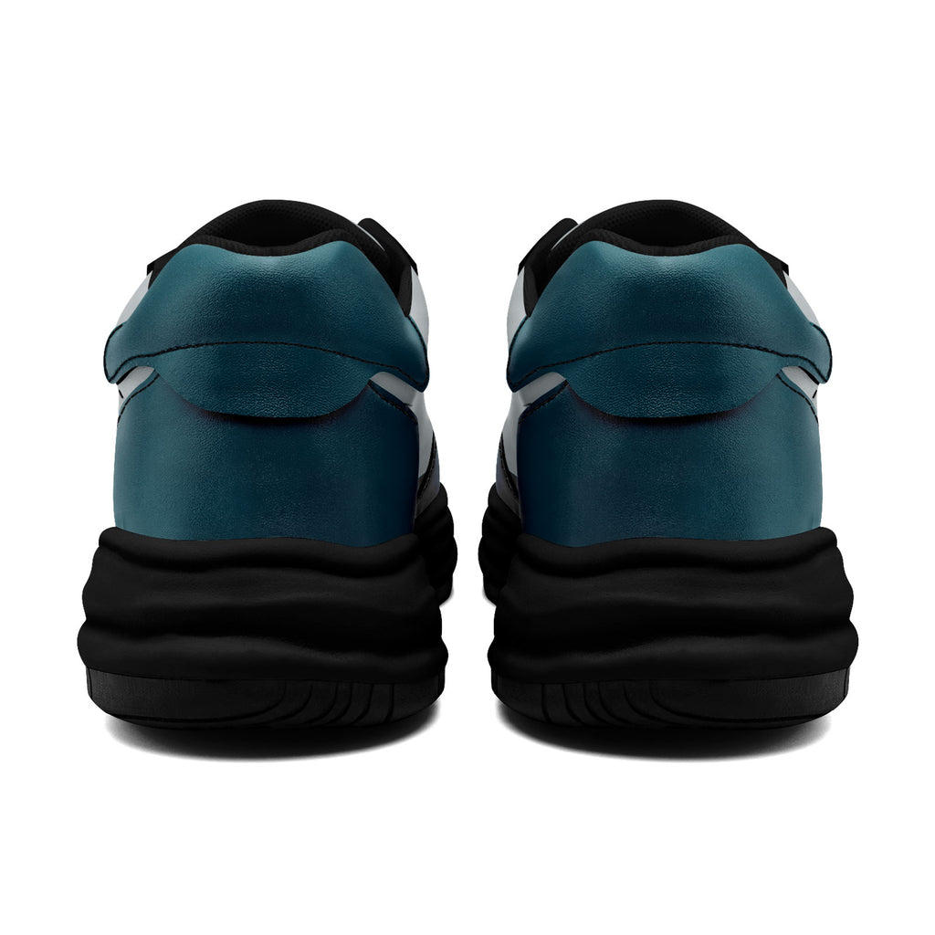 Custom Green Gray Philadelphia Shoes Personalized Sneaker FN032-D020389-23