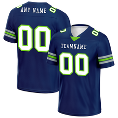 Custom Blue Classic Style Personalized Authentic Football Jersey FBJ02-bd0a70ad