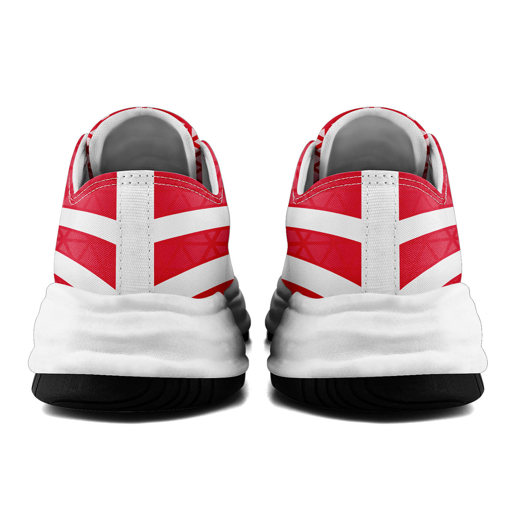 Custom Red White Missouri Football Jersey and Sports Shoes Combo Offer Personalized Combo ZH-D023031-18