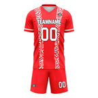 Custom Red Soccer Sets Jersey Personalized SCJ101-D28009