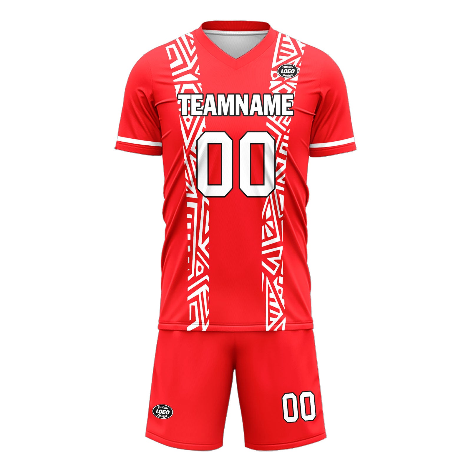 Custom Red Soccer Sets Jersey Personalized SCJ101-D28009