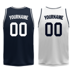 Custom Blue White Classic Style Reversible Basketball Uniform Personalized Ordinary BBJR-D017056