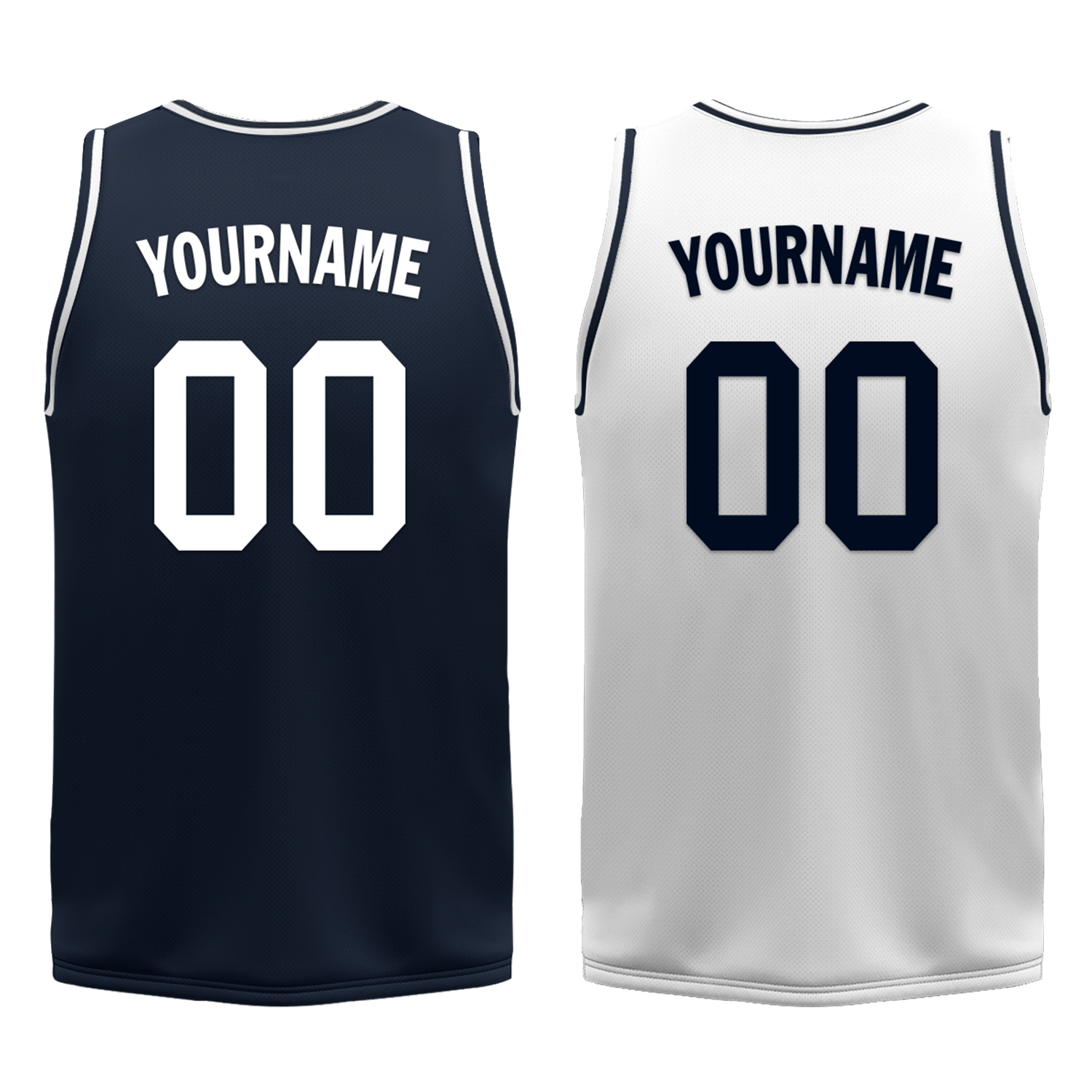 Custom Blue White Classic Style Reversible Basketball Uniform Personalized Ordinary BBJR-D017056