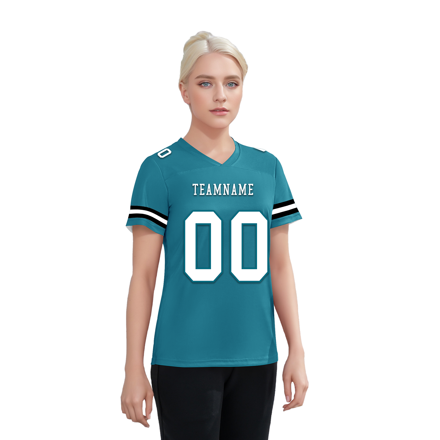 Custom Blue Classic Style Personalized Authentic Football Jersey FBJ02-bd0a70be
