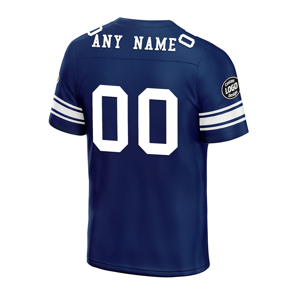 Custom Bule Dalls Personalized Authentic Football Jersey FBJ02-D020256-5