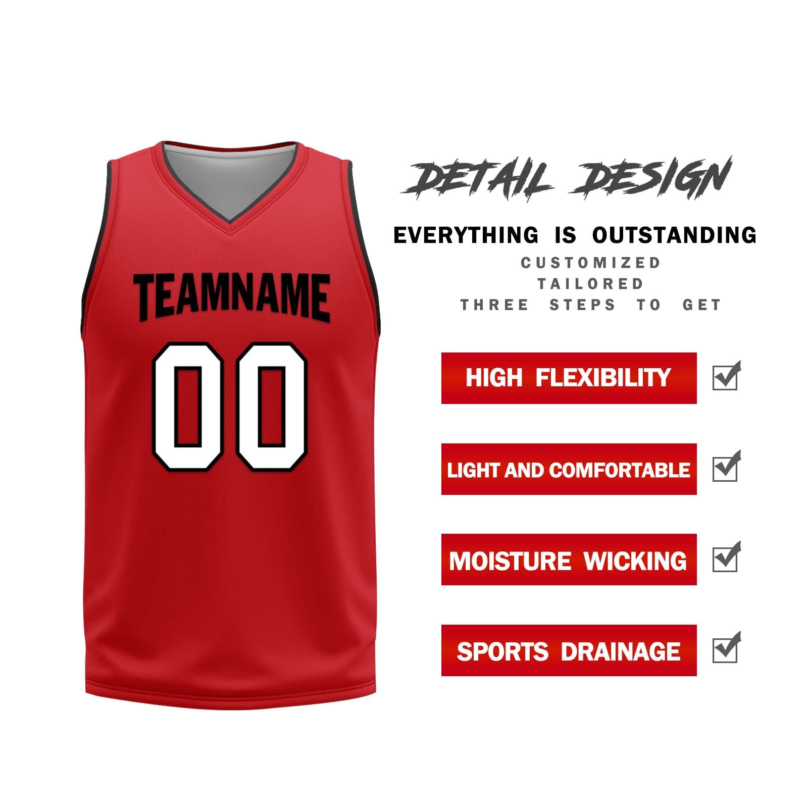 Custom Red White Miami City Edition Personalized Reversible Basketball Set Sports Basketball Jersey BBJ01R-D0610-16