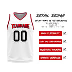 Custom Red White Black Houston City Edition Personalized Reversible Basketball Set Sports Basketball Jersey BBJ01R-D0610-11
