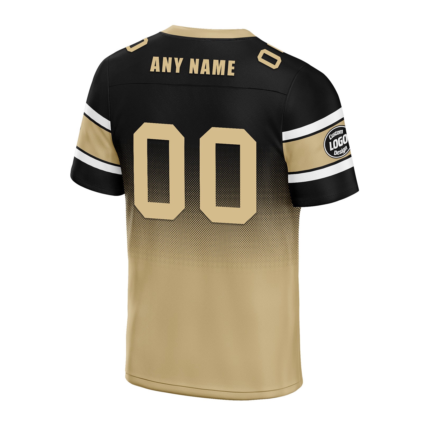 Custom Black Yellow New Orleans Personalized Authentic Football Jersey FBJ02-D020249-19
