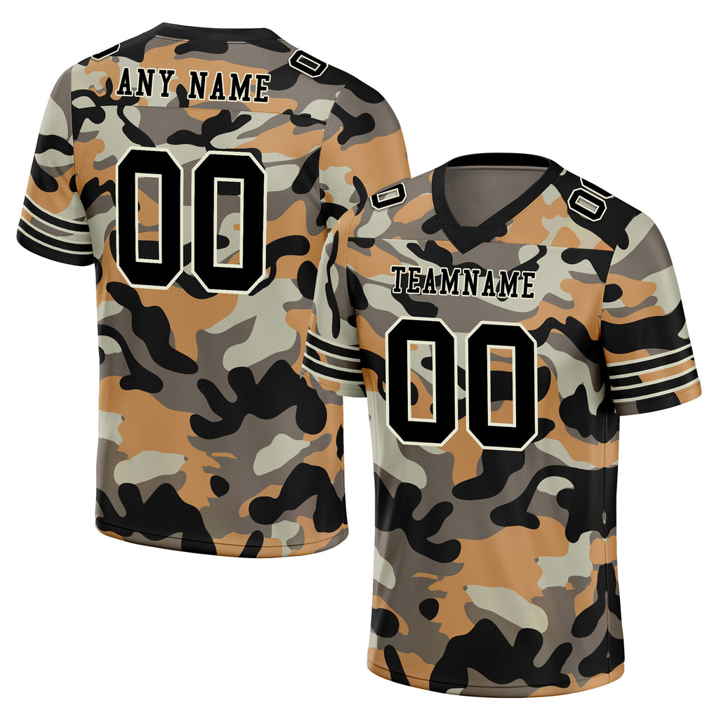 Custom Camo Personalized Authentic Football Jersey FBJ02-D06122
