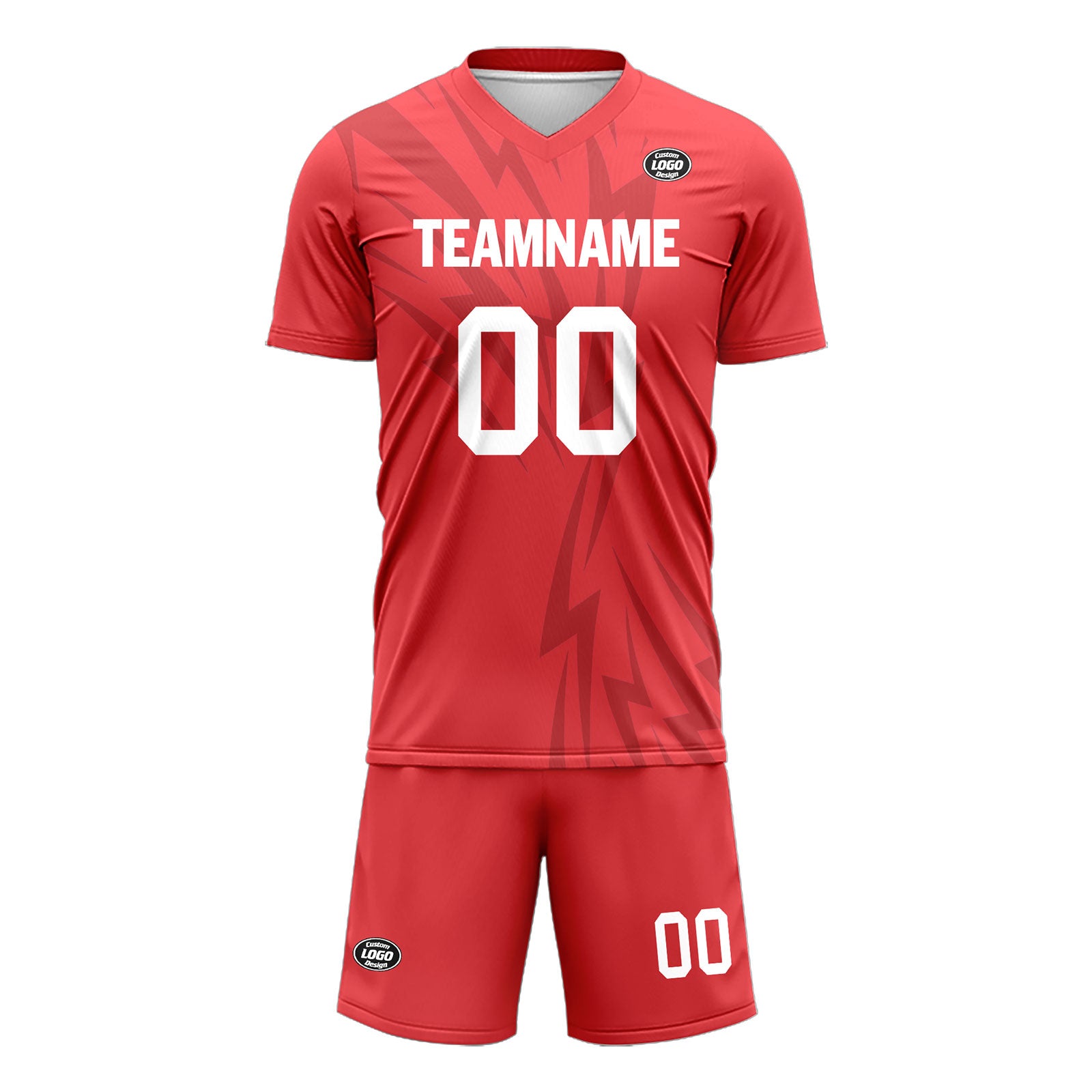Custom Red Soccer Sets Jersey Personalized SCJ101-D28014