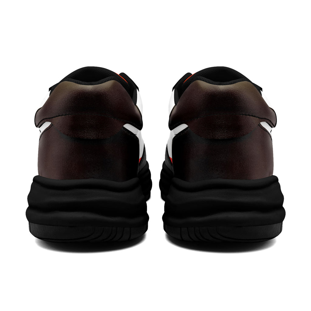 Custom Brown Orange Cleveland Shoes Personalized Sneaker FN032-D020389-8
