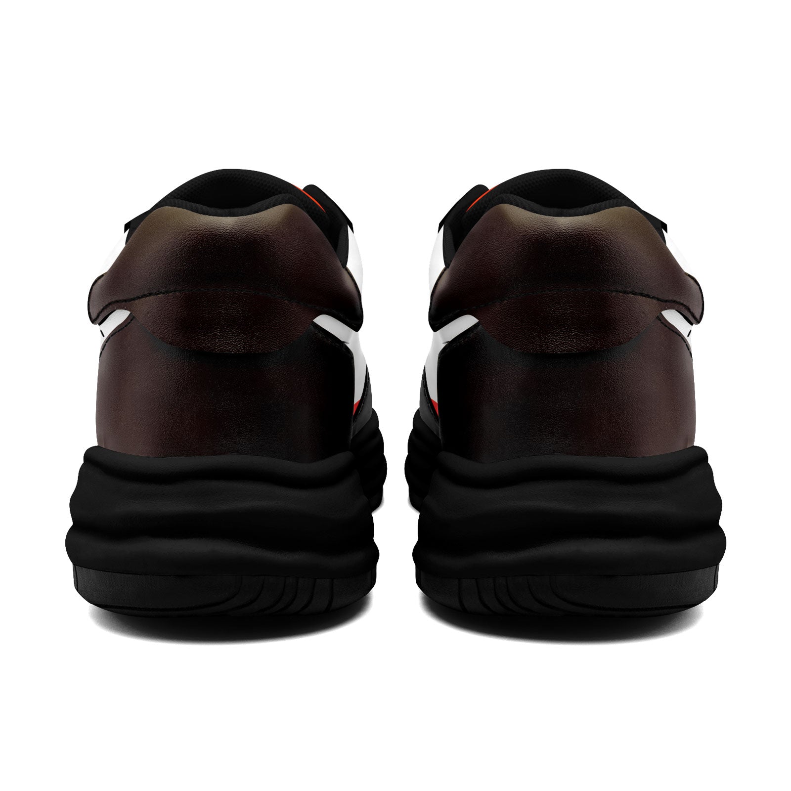Custom Brown Orange Cleveland Shoes Personalized Sneaker FN032-D020389-8