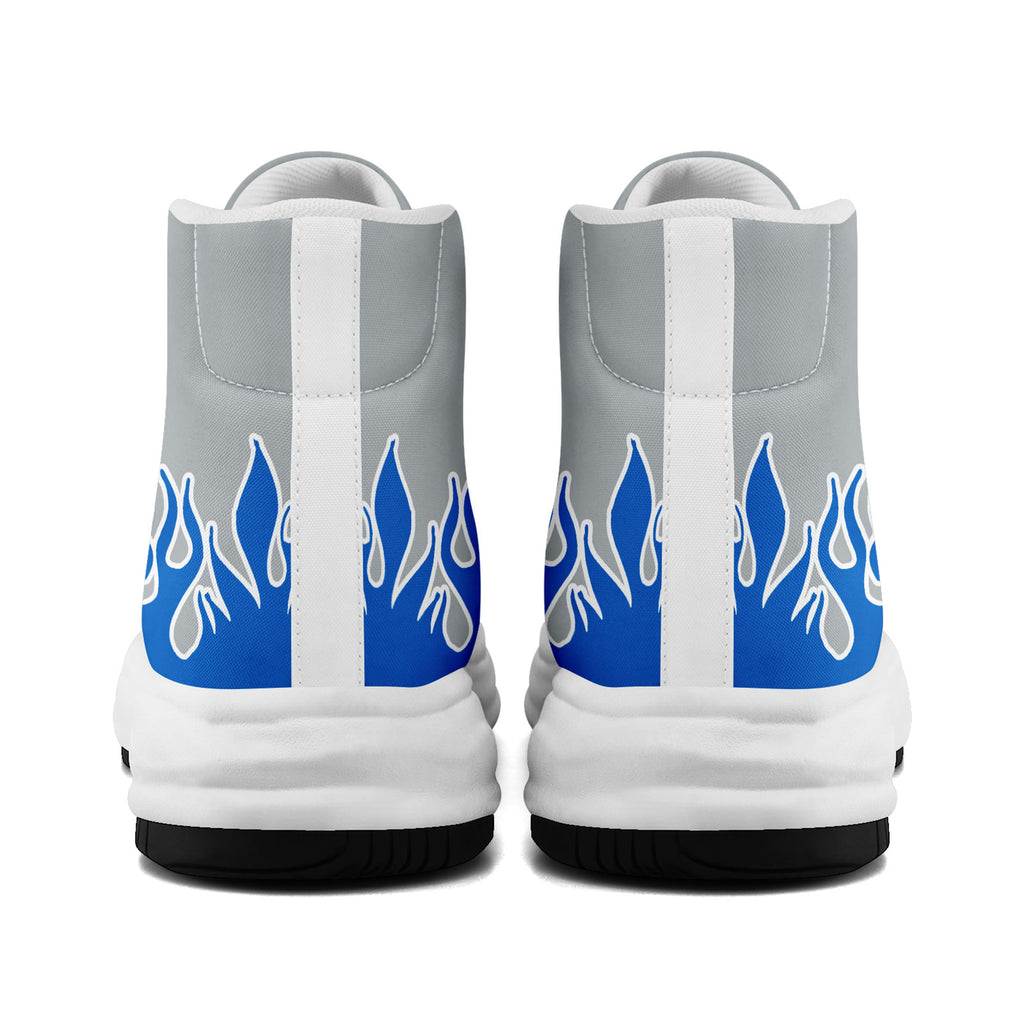 Custom Blue Gray Detroit Football Jersey and Firesoul Sports Shoes Combo Offer Personalized Combo ZH-D020273-11