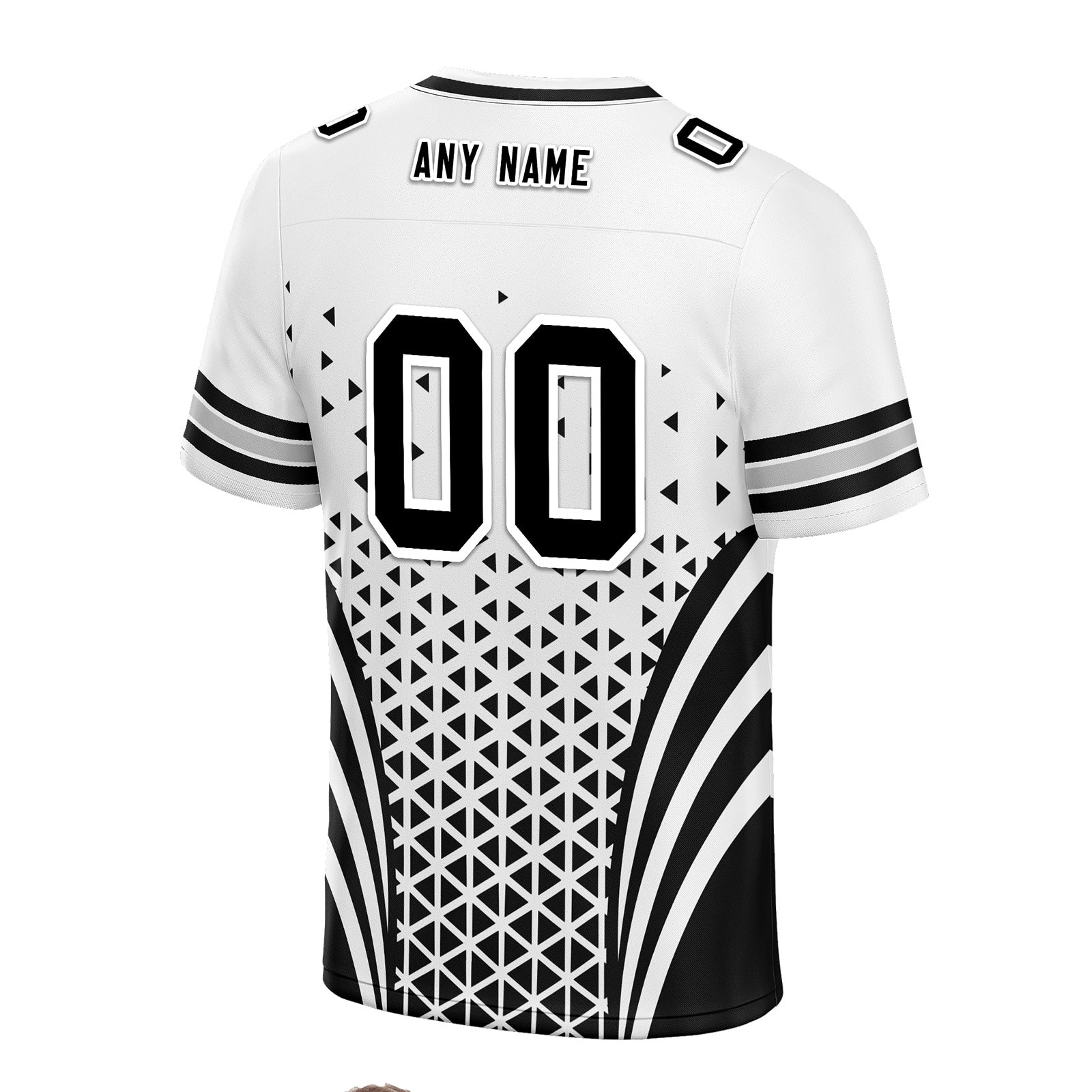 Custom Black White Nevada Personalized Authentic Football Jersey FBJ02-D023033-20