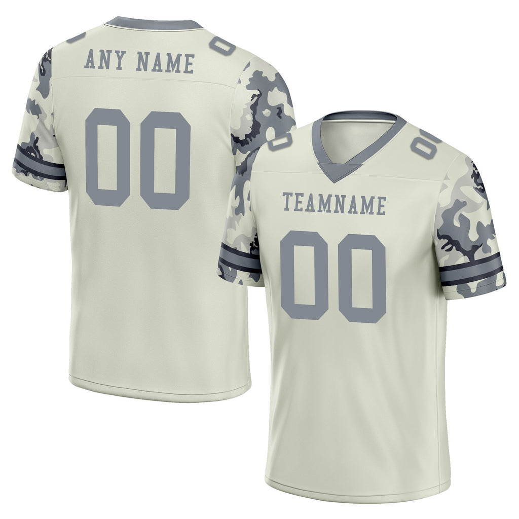 Custom Camo Personalized Authentic Football Jersey FBJ02-D06127