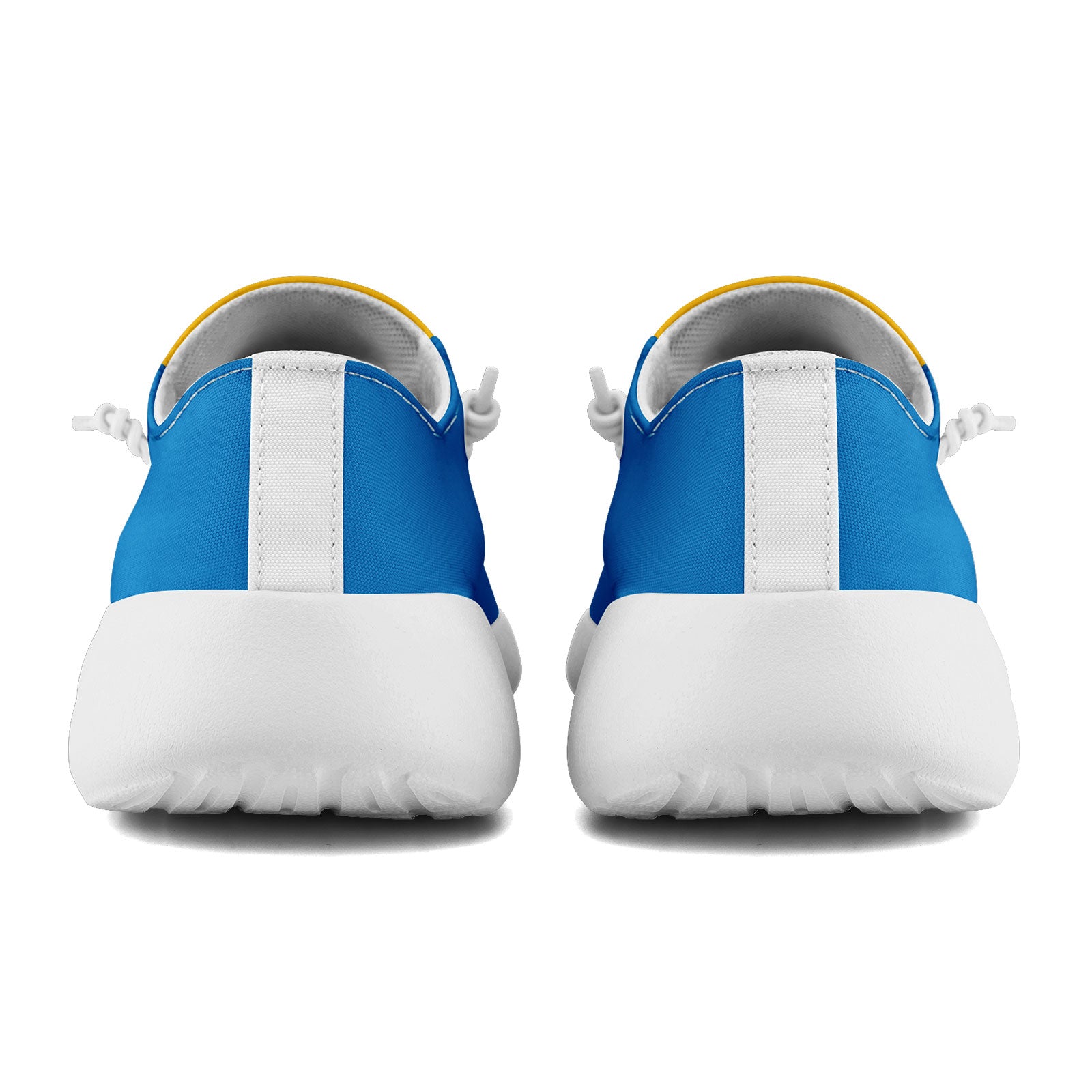 Custom Yellow Blue Los Angeles Jacket and Sports Shoes Combo Offer Personalized Combo ZH-D020294-22
