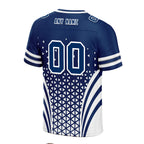 Custom Blue White Indiana Football Jersey and Sports Shoes Combo Offer Personalized Combo ZH-D023031-14