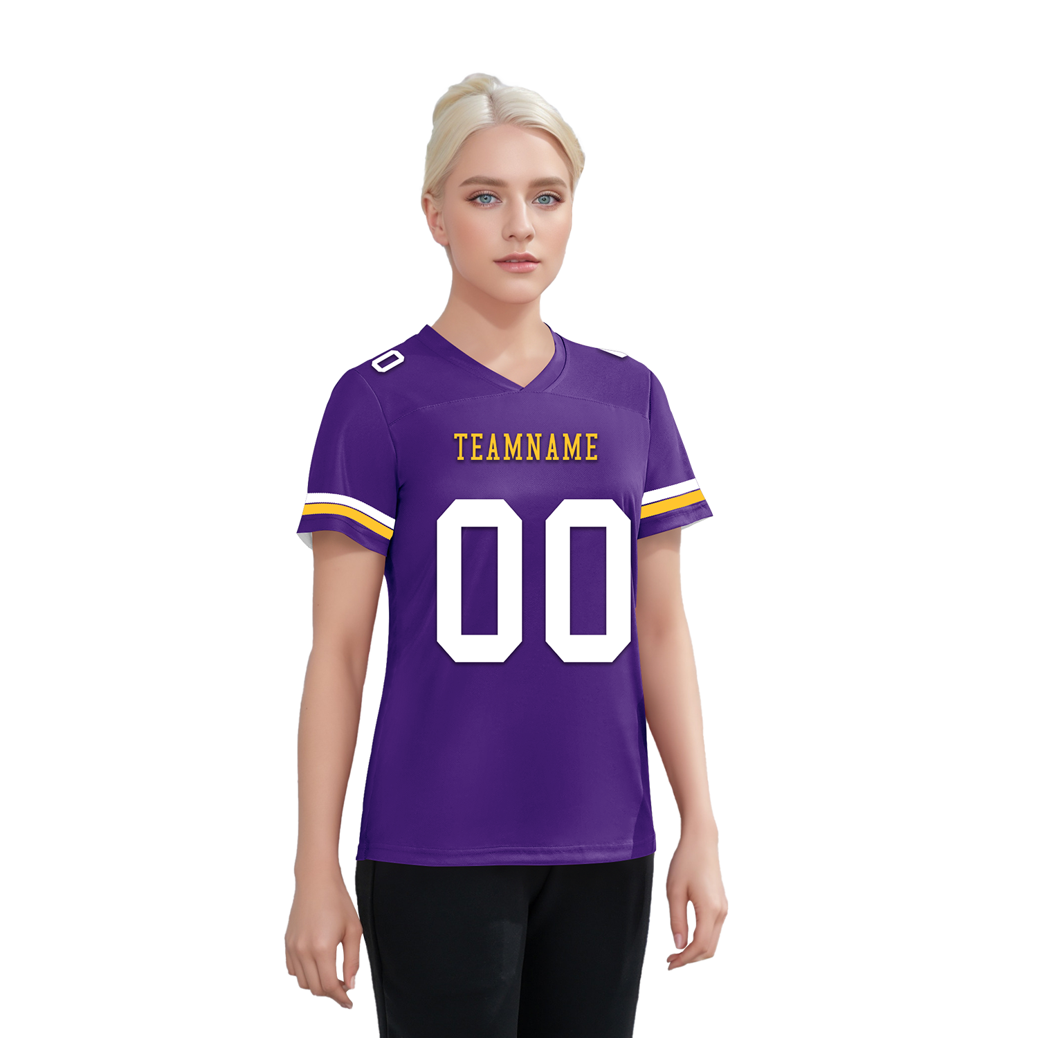 Custom Purple Classic Style Personalized Authentic Football Jersey FBJ02-bd0a7009