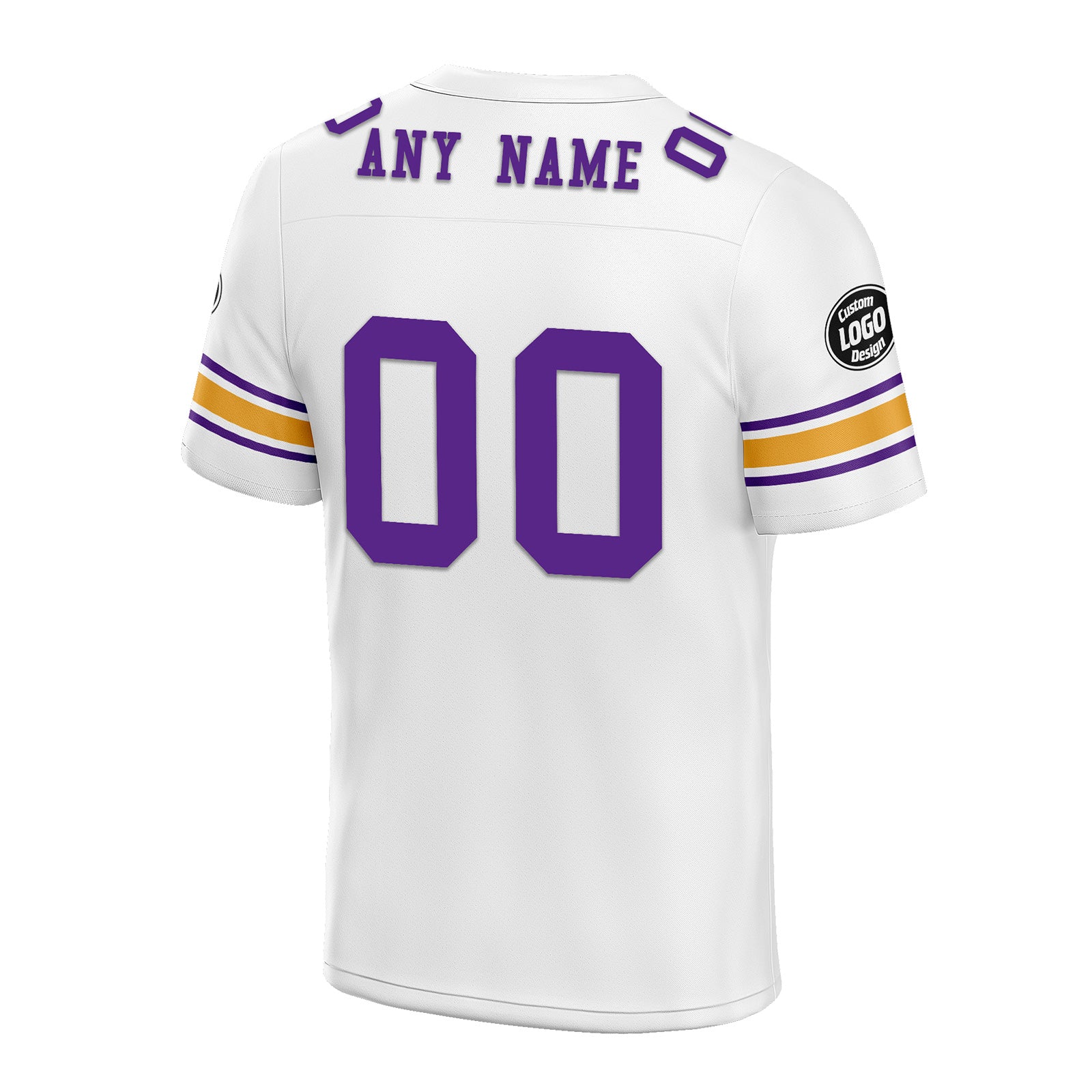 Custom White Purple Minnesota Personalized Authentic Football Jersey FBJ02-D020256-9