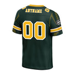 Custom Green Green Bay Football Jersey and Sports Shoes Combo Offer Personalized Combo ZH-D025008-13